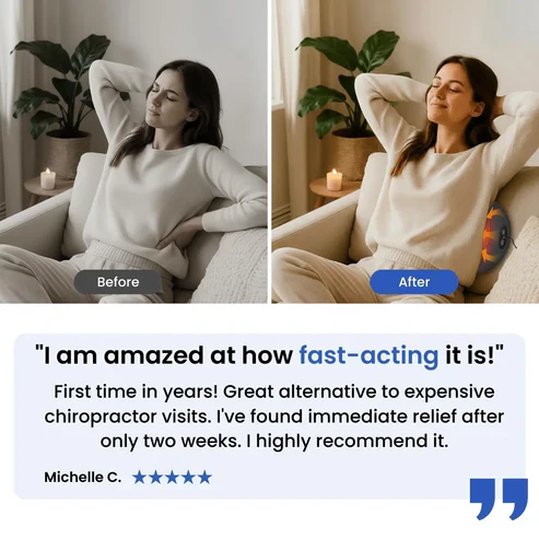 Triple Fusion Back Massager — Gentle At-Home Back Relief